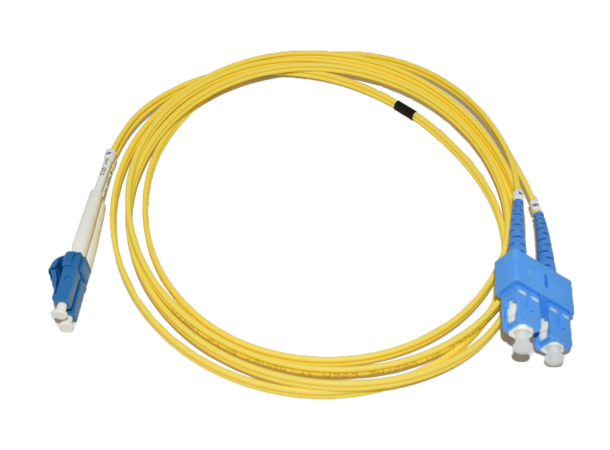LinkIT fibersnor OS2 LC/SC 20m Duplex | SM | LSZH | Yellow
