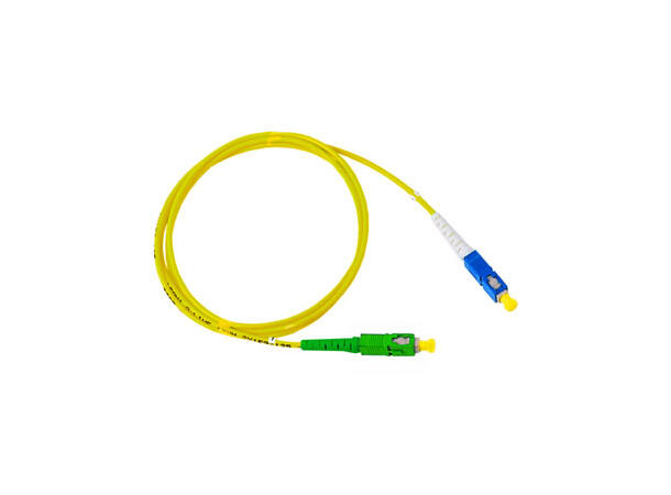 LinkIT fibersnor OS2 SC-APC/SC-UPC 1m Simplex | SM | LSZH | Yellow