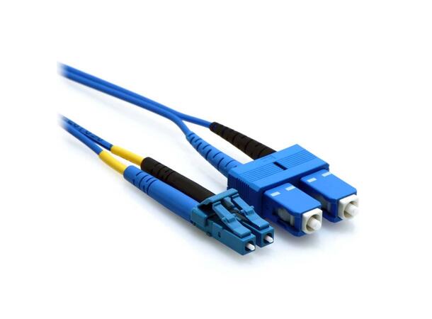 LinkIT fibersnor OS2 LC/SC 3m Duplex | SM | LSZH | Blue
