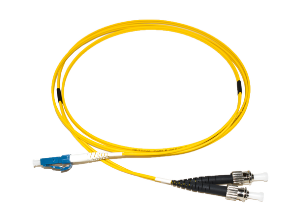 LinkIT fibersnor OS2 LC/ST 20m Duplex | SM | LSZH | Yellow