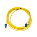 LinkIT fibersnor OS2 LC/LC 0.25m Duplex | SM | LSZH | Yellow
