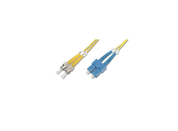 LinkIT fibersnor OS2 ST/SC 20 m Duplex | SM | LSZH | Yellow