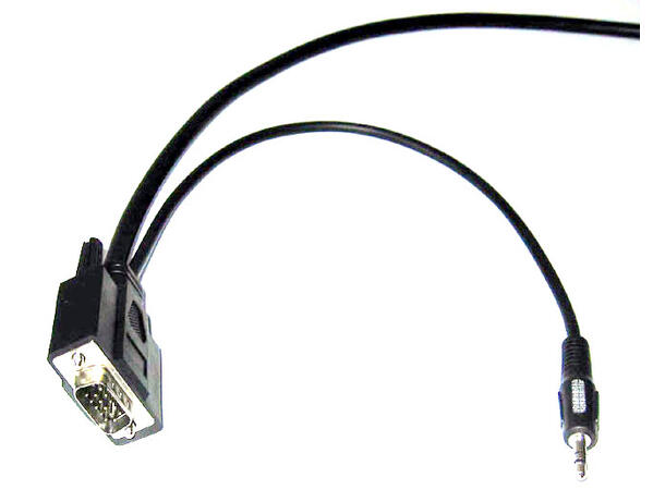 LinkIT SVGA/XGA kabel, M/M m. lyd,  3 m Uten pinne 9