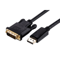 LinkIT DisplayPort til DVI-D  5 m Svart DVI Single link, 20-pin - 24-pin han-han