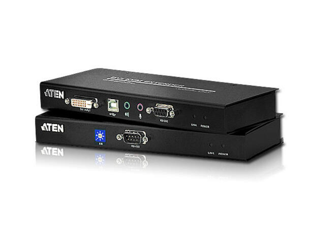 Aten KVM Extender USB CE600 DVI-D | USB | RS232 | opptil 60m