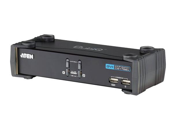 Aten KVM  2-PC 1-User CS1762A Switch Box | DVI-I | USB | Incl.cables
