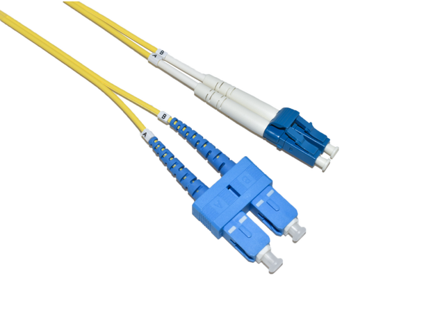 LinkIT fibersnor OS2 LC/SC 25m Duplex | SM | LSZH | Yellow