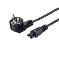 LinkIT strømkabel CEE7/7 til C5 svart 1m Vinklet Schuko | 3x0.75 mm² | PVC