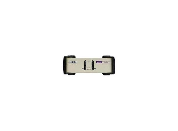 Aten KVM  2-PC 1-Bruker CS82U Switch box, VGA, USB, PS/2