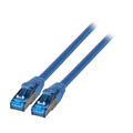 DCI S/FTP, Cat.7 råkabel, blå  2,0m AWG26/7 TPE/LSZH Cat.6a conn. Comp. test