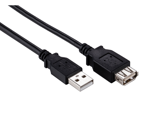 Elivi USB 2.0 A til A Skjøt 1 meter M/F, 2.0, Svart