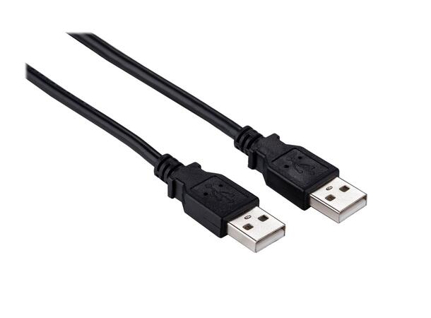 Elivi USB 2.0 A til A kabel 1 meter M/M, 2.0, Svart