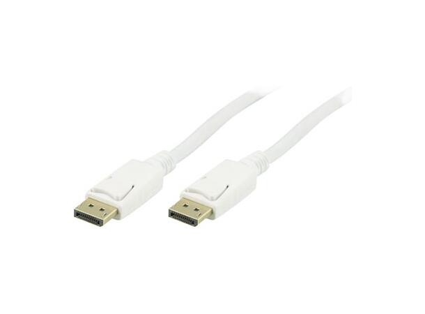 LinkIT DisplayPort 1.2 Hvit 4K@60 2 m 4K@60, 28 AWG, hvit kabel, versjon 1.2