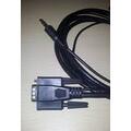LinkIT VGA kabel m/lyd Ultra Tynn  1 m VGA+Minijack, pinne 9,10,15 ikke gjennom