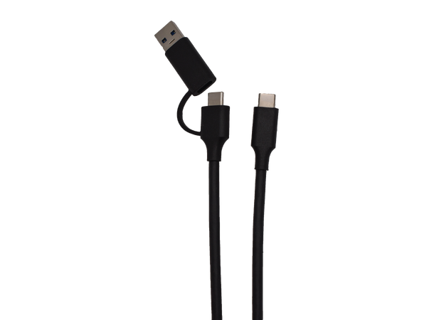 Stoltzen REBEL USB Type C til A/C 3 m USB3.2 2x2 20Gbps, 100W, USB-A 10Gbps