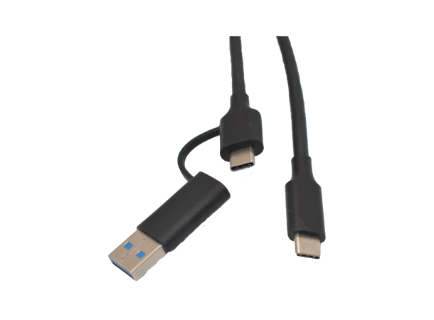 Stoltzen REBEL USB Type C til A/C 3 m USB3.2 2x2 20Gbps, 100W, USB-A 10Gbps
