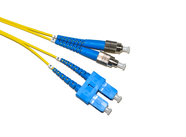 LinkIT fibersnor OS2 SC/FC 5m Duplex | SM | LSZH | Yellow