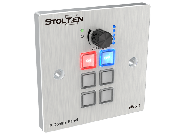 Stoltzen PoseidonLite SWC-1 Button Panel 6 buttons + Volume | LAN, IR, RS232
