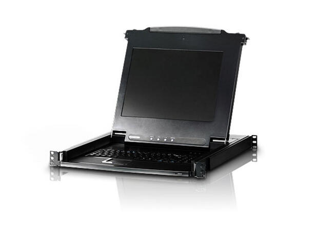 Aten Rack Konsoll 17" Slideaway CL1000M VGA | USB | UK-Keyboard | Touchpad