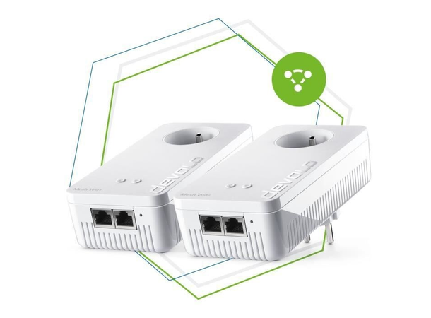 Devolo Mesh Wifi 2 Starter Kit Powerline adaptersystem 2st enheter