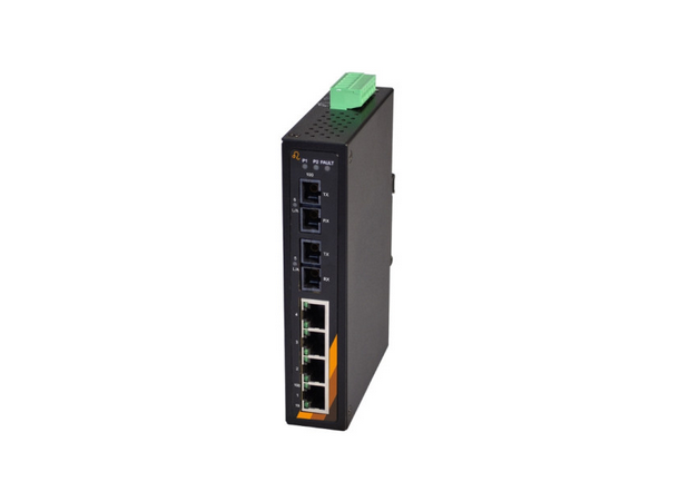 Exsys EX-6203 Industrial Switch 6-Port 4x100Mbit, 2 x SC/ST Connector