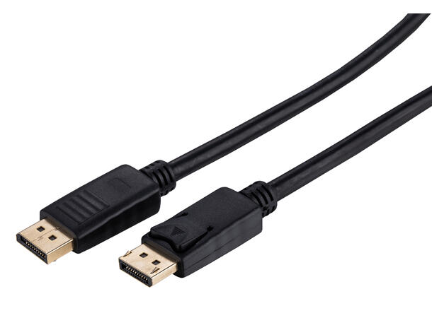 LinkIT DisplayPort 1.2 4K@60 1 m 4K@60, svart kabel , versjon 1.2