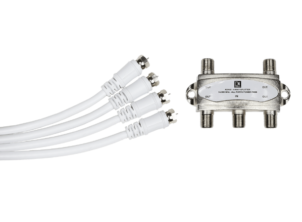 Audac Antenne Splitter ASK40S 4-veis splitter for DAB/DAB+ antenne
