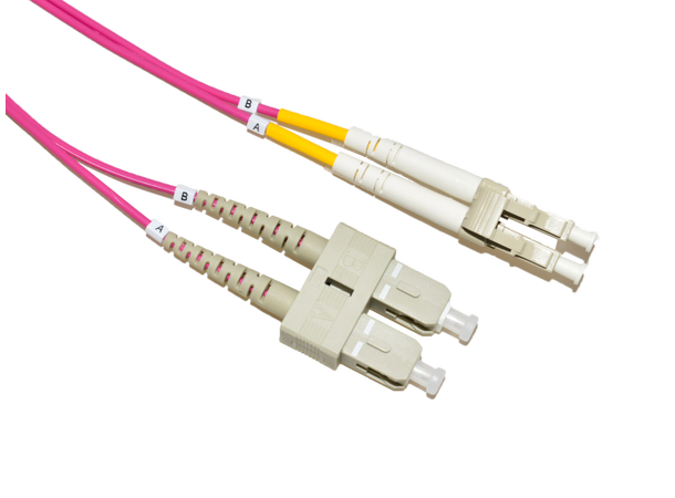 LinkIT fibersnor OM4 LC/SC 8m Duplex | MM | LSZH