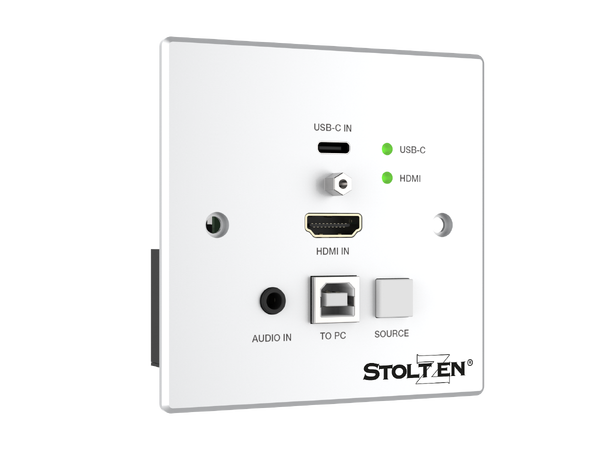 Stoltzen SHE630WP HDBaseT™ TX USB-C | HDMI/USB | Audio In | 86x86