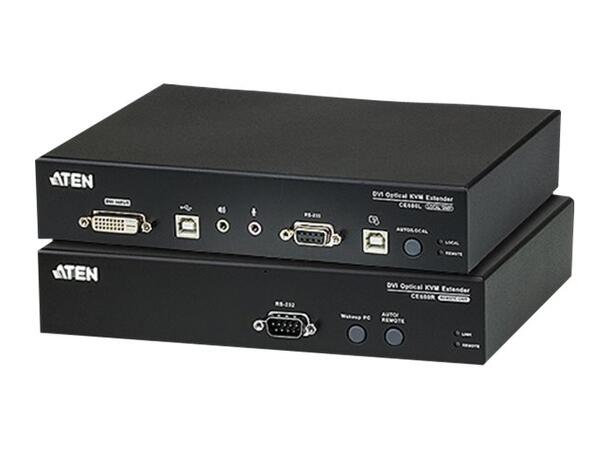 Aten KVM Fiber SM Extender USB CE680 DVI-D | USB | RS232 | 20km | SM | LC