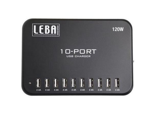 Leba NoteCharge 10 Ports USB-C 12W | Schuko