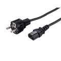LinkIT strømkabel CEE7/7-C13 svart 0,5m PVC  | 3x0,75 mm² | H05VV-F