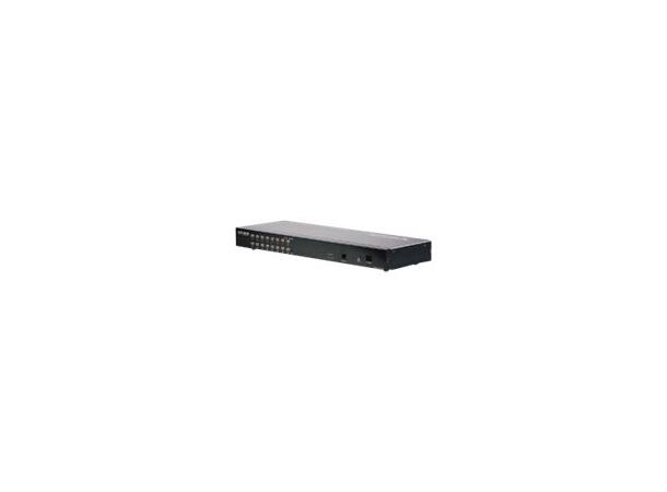 Aten KVM 16-PC 1-Bruker KH1516A USB, PS/2, Sun, RS232, Dasiy Chain