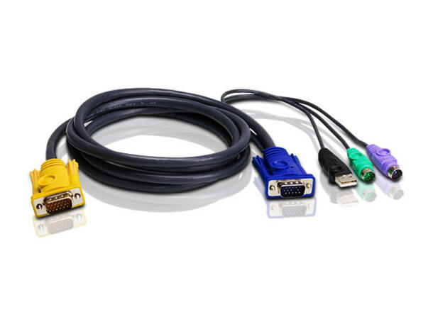 Aten KVM Kabel PS/2-USB 3,0m 2L-5303UP SPHD VGA | PS/2 | USB 