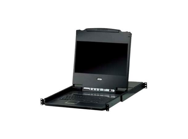 Aten KVM Rack Konsoll 17"  8-PC CL6708MW 8 port KVM | DVI-I | USA Keyboard 