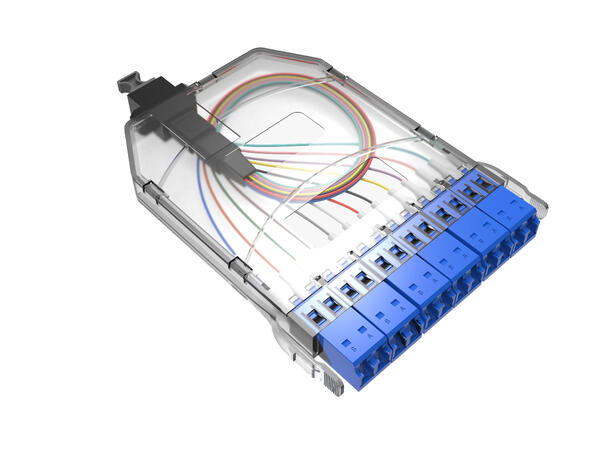 LinkIT MTP Slim Kassett OS2-U 12 x LC USConec MTP Elite | Universal polarity 