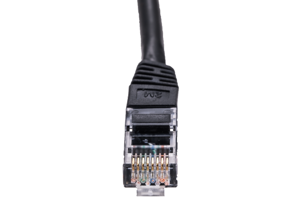 LinkIT Patch U/UTP Cat6 svart 10m AWG 24/7 | LSZH 