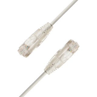 LinkIT SlimPatch U/UTP Cat6a hvit 0.5m AWG 28/7 | LSZH | 3,6mm