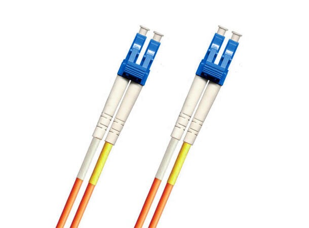 LinkIT fibersnor OS2 LC/LC 1m Duplex | SM | LSZH | Orange