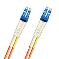 LinkIT fibersnor OS2 LC/LC 1m Duplex | SM | LSZH | Orange