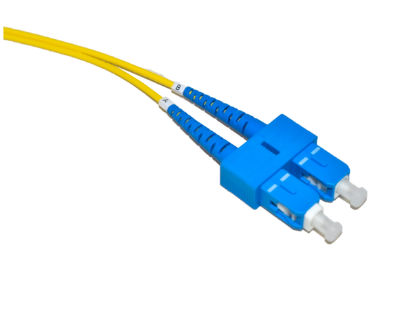 LinkIT fibersnor OS2 SC-APC/SC-UPC 0.5m Duplex | SM | LSZH | Yellow