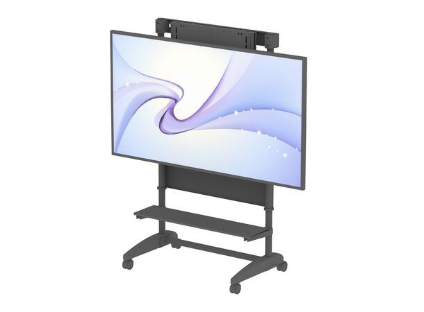 Multibrackets Gulvstativ Counterbalanced Svart, HD 60-90kg, 1040x900, 32-110" 