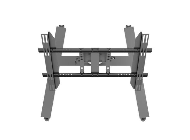Multibrackets Gulvtralle 110 Tilt&Table Sort, 80Kg, 700x400, 32-55" 