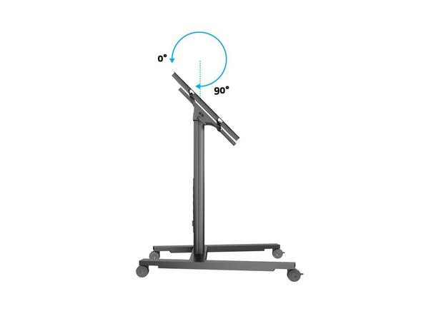 Multibrackets Gulvtralle 110 Tilt&Table Sort, 80Kg, 700x400, 32-55" 