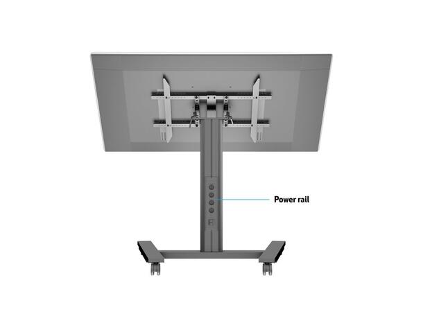Multibrackets Gulvtralle 110 Tilt&Table Sort, 80Kg, 700x400, 32-55" 