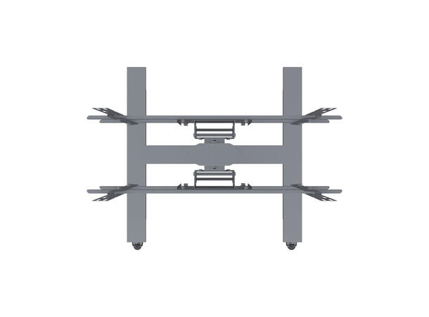Multibrackets Gulvtralle 180 B2B Sølv,2x40Kg, 800x500, 55-80" 