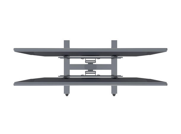 Multibrackets Gulvtralle 180 B2B Sølv,2x40Kg, 800x500, 55-80" 