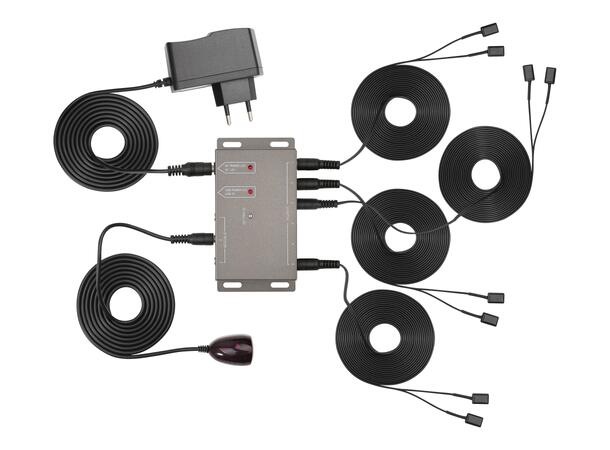 Multibrackets IR ekstender 8 enheter Sort 