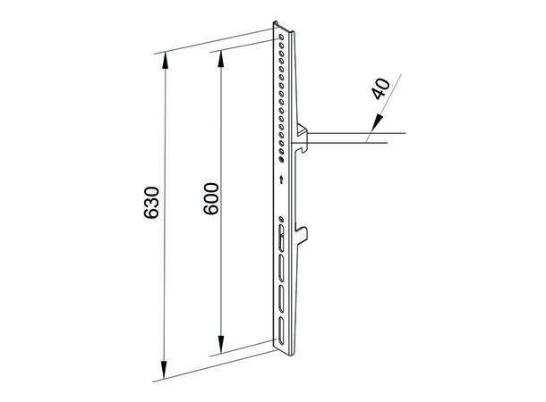 Multibrackets Pro Series  Fixed arms 600 