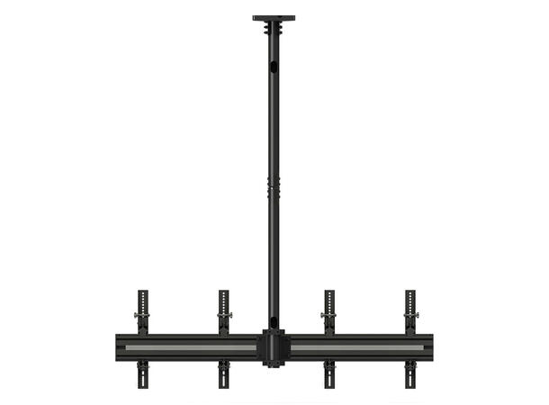 Multibrackets Pro takfeste MBC2X1U 600x400, 100 Kg, 58-155cm, 2 x 40-65" 